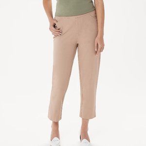Women's Stretch Crop Pants w/ Back Slit